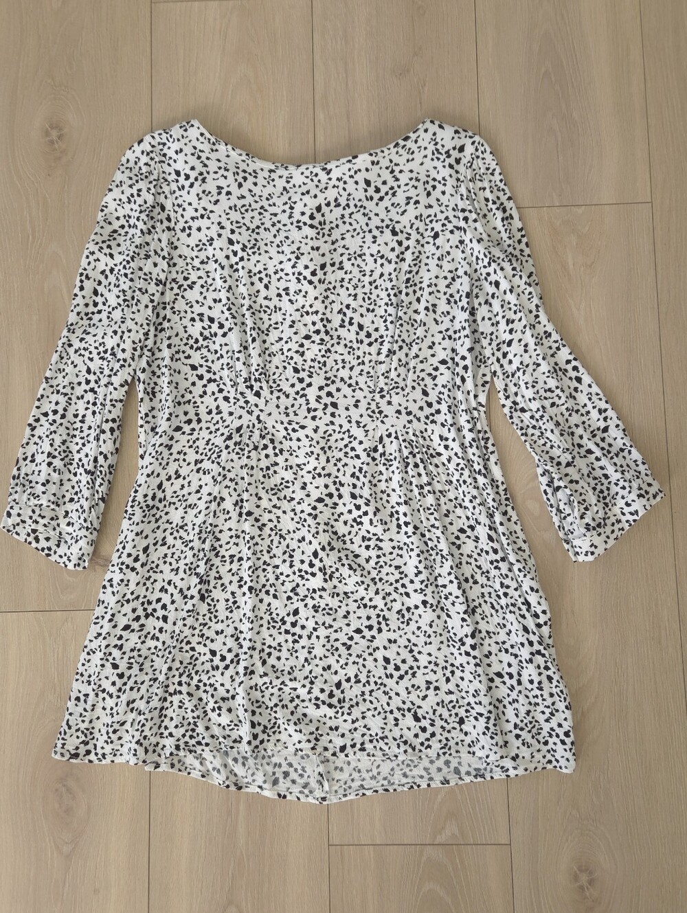 Seraphine Maternity Printed Tunic Top White Black Size 6